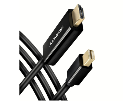 Kabel i złączka AXAGON RVDM-HI14C2 Konwerter/kabel aktywny Mini DP > HDMI 1.4 kabel 1.8m4K/30Hz